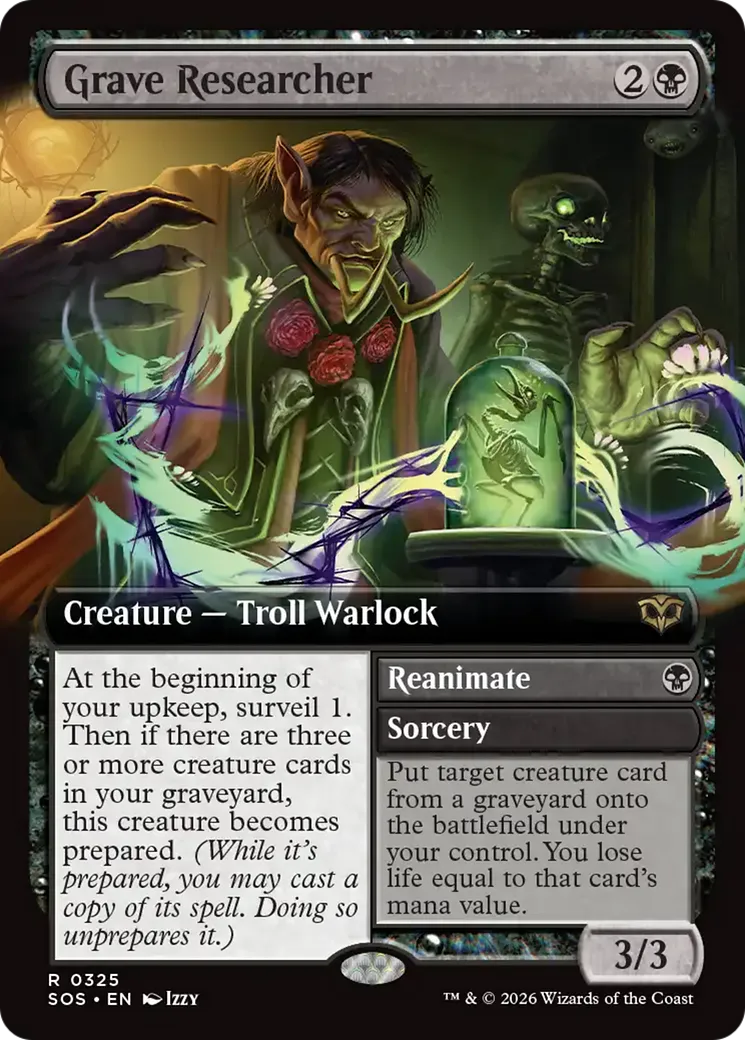 Grave Researcher // Reanimate — Secrets of Strixhaven — Magic: The Gathering