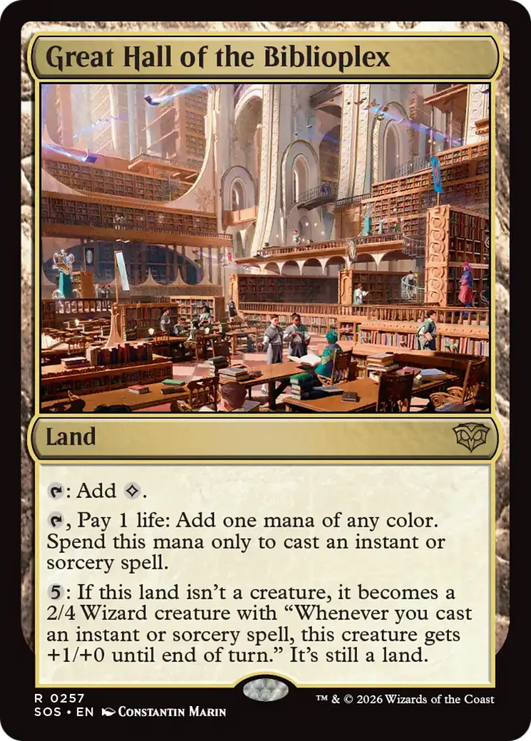 Great Hall of the Biblioplex — Secrets of Strixhaven — Magic: The Gathering
