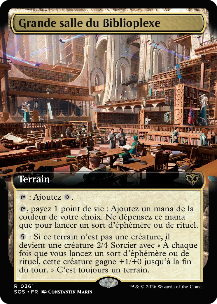 Grande salle du Biblioplexe — Secrets of Strixhaven — Magic: The Gathering