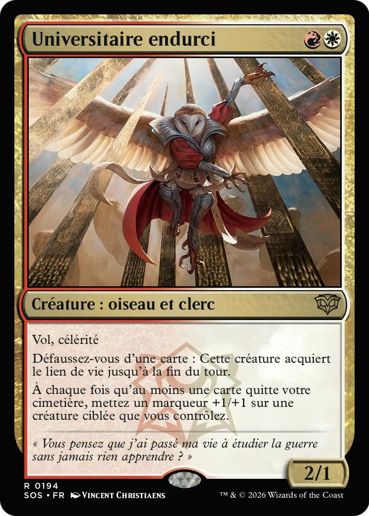 Universitaire endurci — Secrets of Strixhaven — Magic: The Gathering