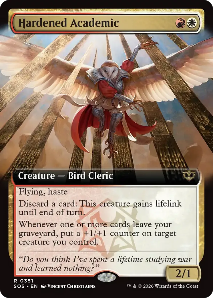 Hardened Academic — Secrets of Strixhaven — Magic: The Gathering