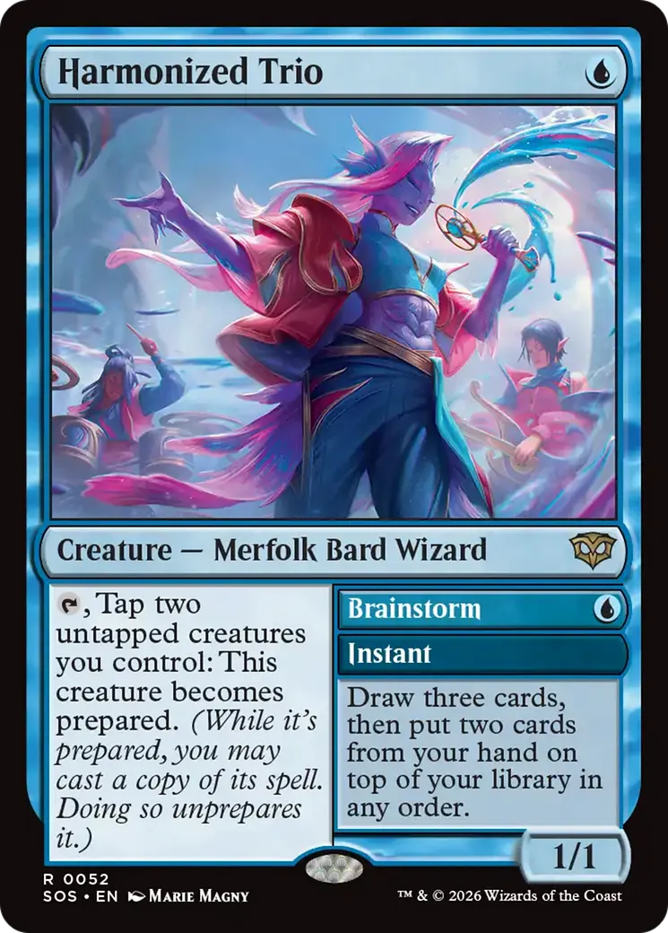 Harmonized Trio // Brainstorm — Secrets of Strixhaven — Magic: The Gathering