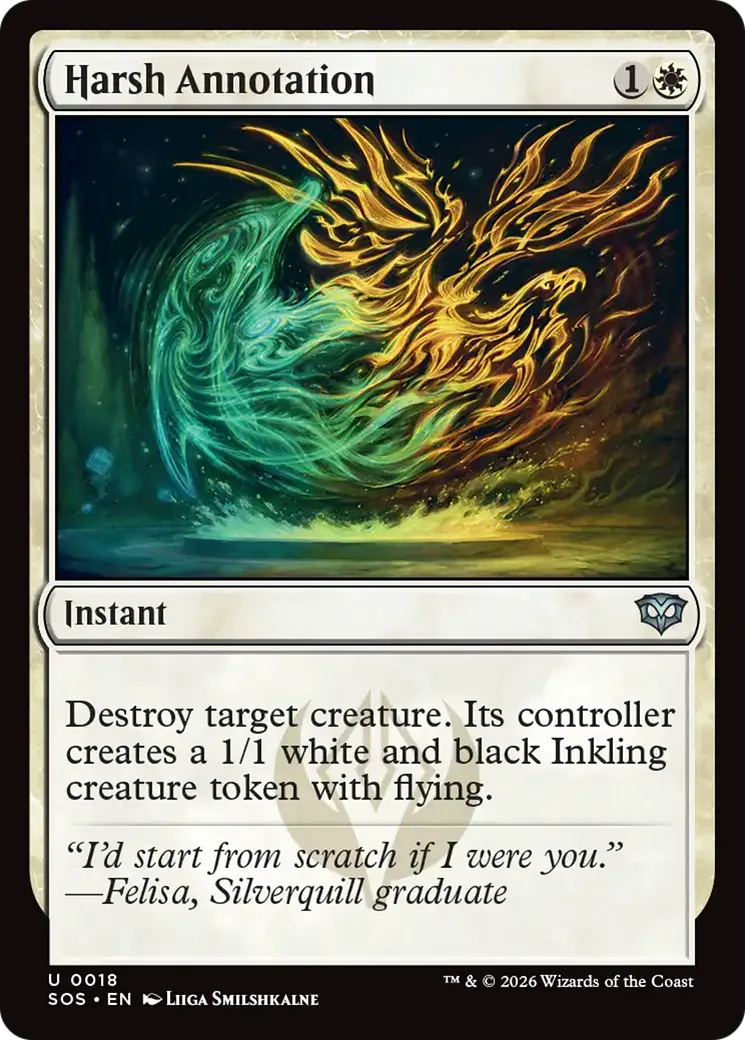 Annotation sévère — Secrets of Strixhaven — Magic: The Gathering