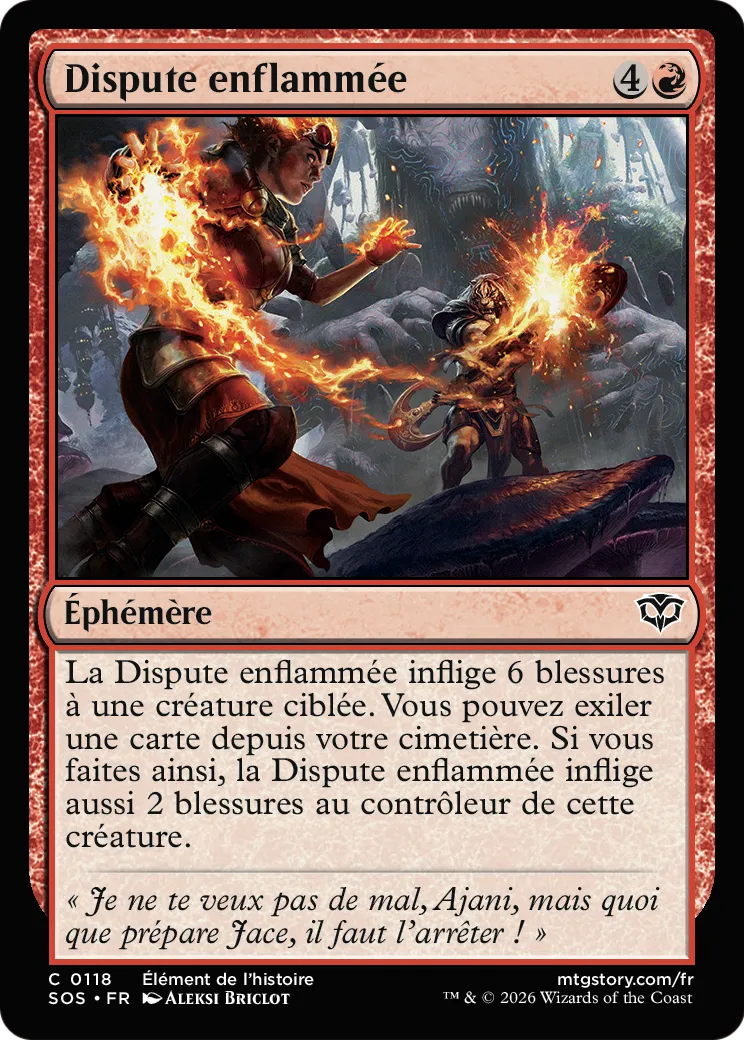 Dispute enflammée — Secrets of Strixhaven — Magic: The Gathering