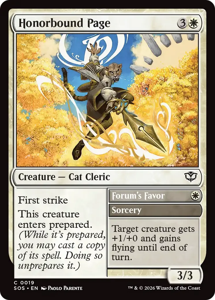 Page d'honneur // Forum's Favor — Secrets of Strixhaven — Magic: The Gathering