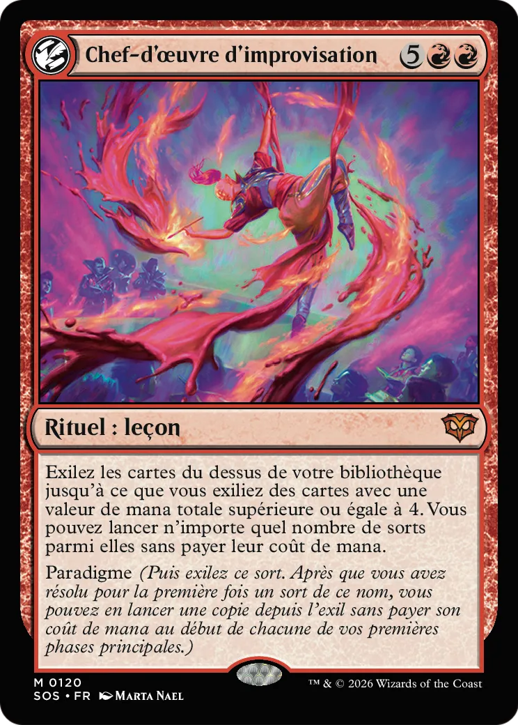 Chef-d'œuvre d'improvisation — Secrets of Strixhaven — Magic: The Gathering