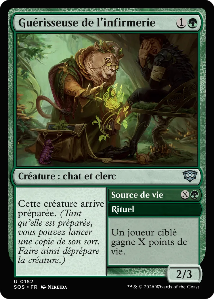 Guérisseuse de l'infirmerie // Stream of Life — Secrets of Strixhaven — Magic: The Gathering