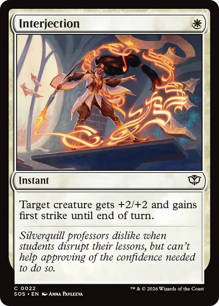 Interjection — Secrets of Strixhaven — Magic: The Gathering