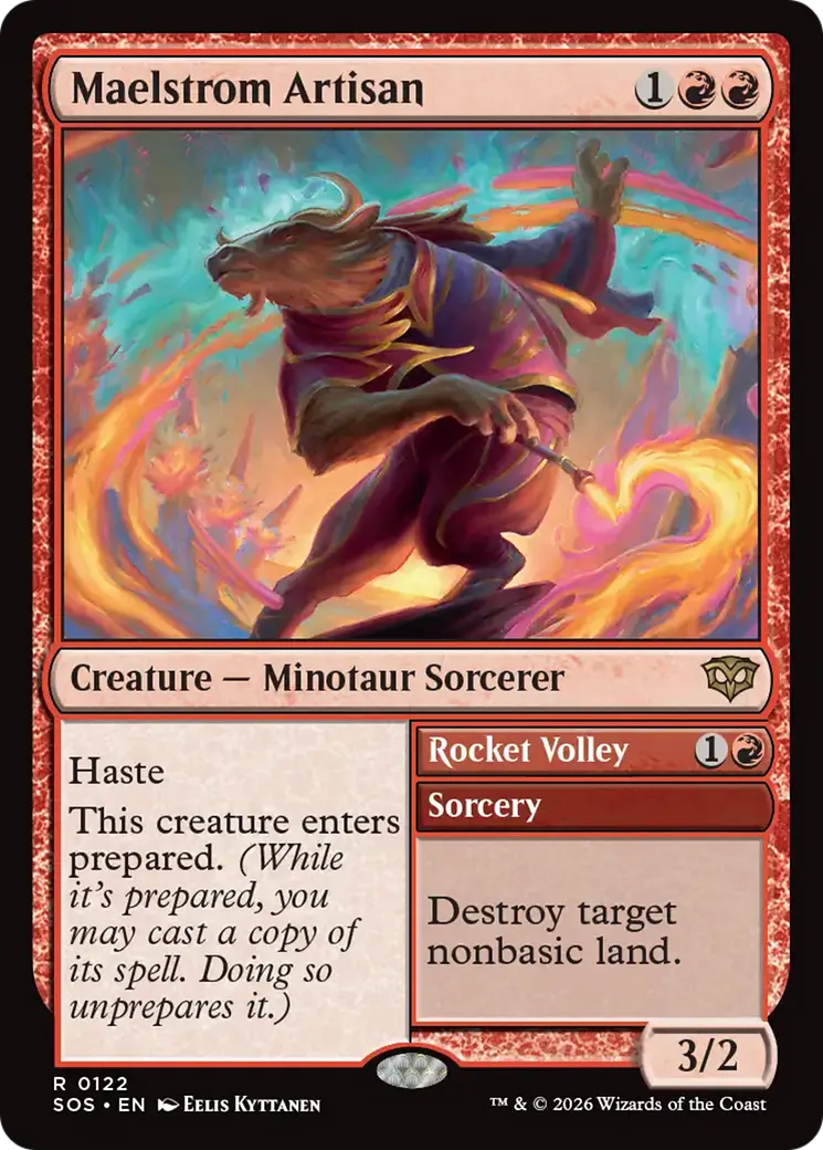 Maelstrom Artisan // Rocket Volley — Secrets of Strixhaven — Magic: The Gathering