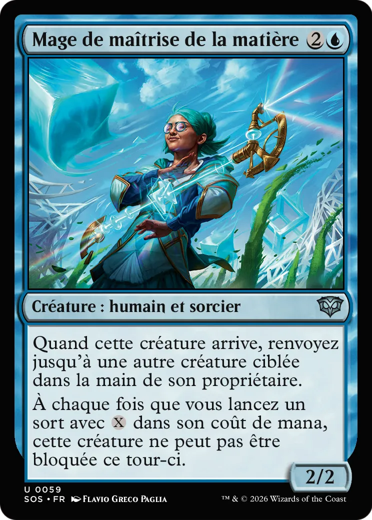 Mage de maîtrise de la matière — Secrets of Strixhaven — Magic: The Gathering