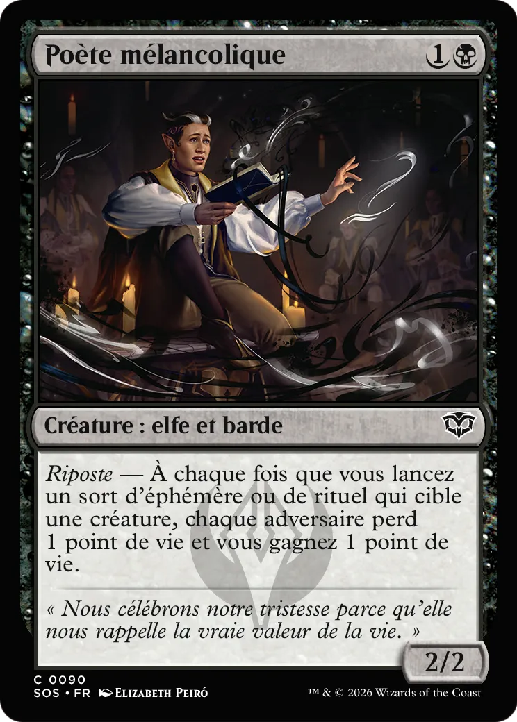 Poète mélancolique — Secrets of Strixhaven — Magic: The Gathering