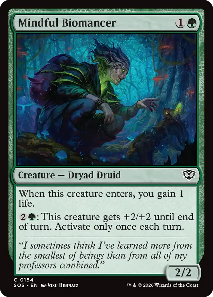 Mindful Biomancer — Secrets of Strixhaven — Magic: The Gathering