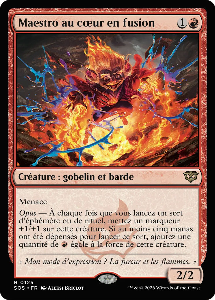 Maestro au cœur en fusion — Secrets of Strixhaven — Magic: The Gathering