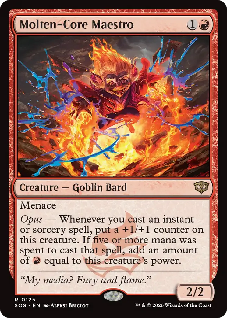 Maestro au cœur en fusion — Secrets of Strixhaven — Magic: The Gathering