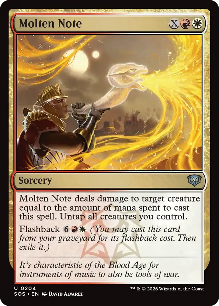 Molten Note — Secrets of Strixhaven — Magic: The Gathering