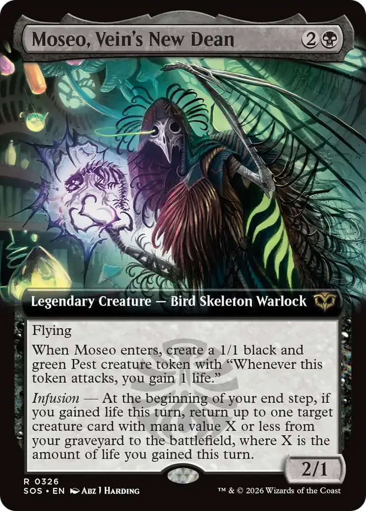 Moseo, Vein's New Dean — Secrets of Strixhaven — Magic: The Gathering