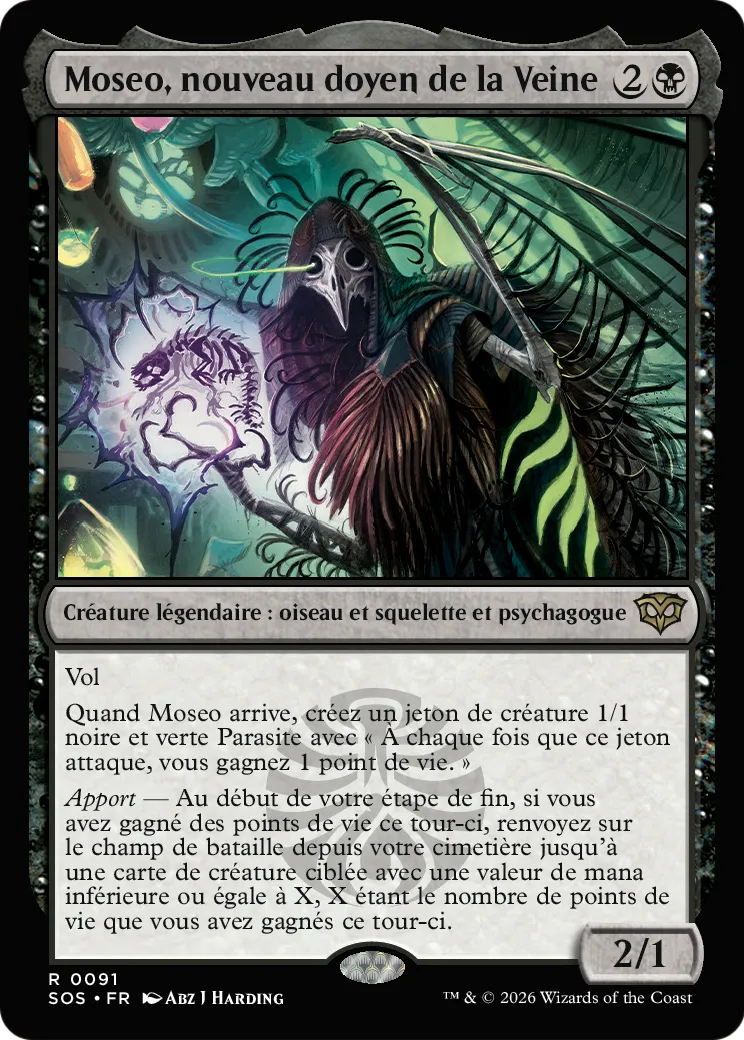 Moseo, nouveau doyen de la Veine — Secrets of Strixhaven — Magic: The Gathering