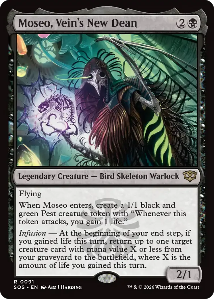 Moseo, Vein's New Dean — Secrets of Strixhaven — Magic: The Gathering