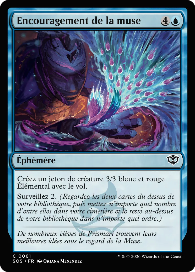 Encouragement de la muse — Secrets of Strixhaven — Magic: The Gathering