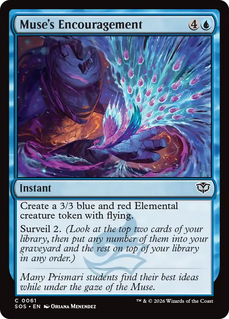 Encouragement de la muse — Secrets of Strixhaven — Magic: The Gathering