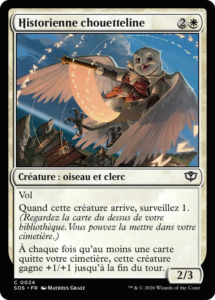 Historienne chouetteline — Secrets of Strixhaven — Magic: The Gathering