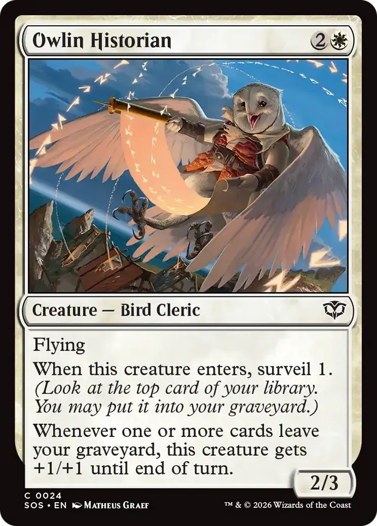 Owlin Historian — Secrets of Strixhaven — Magic: The Gathering