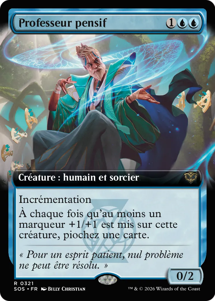 Professeur pensif — Secrets of Strixhaven — Magic: The Gathering