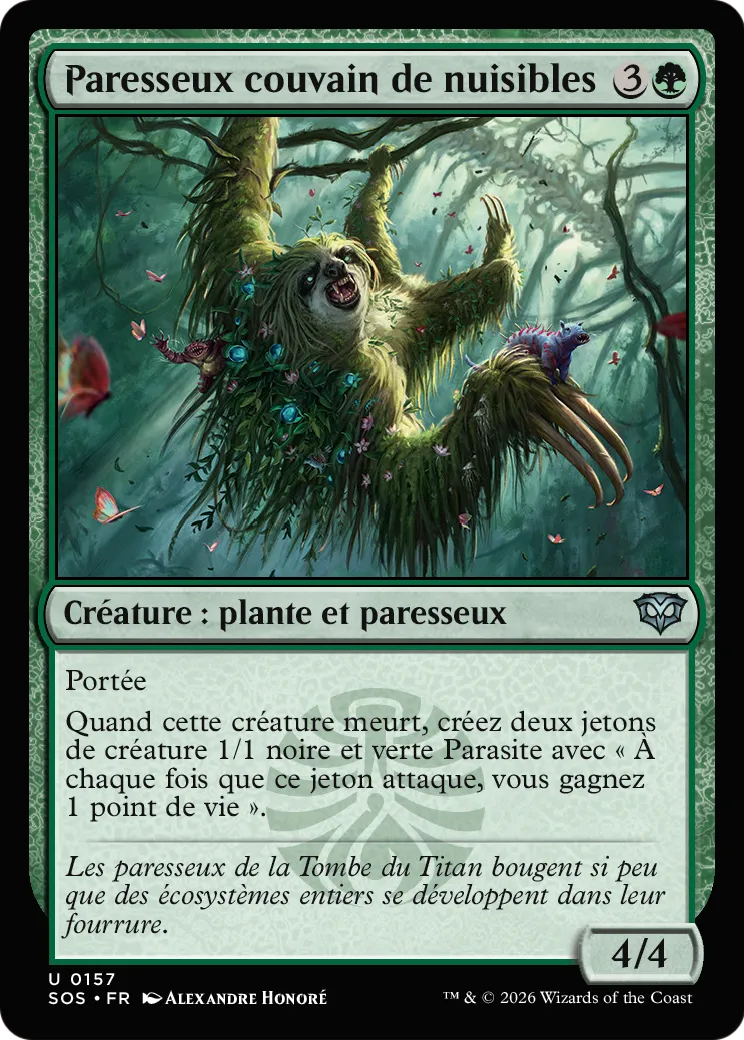 Paresseux couvain de nuisibles — Secrets of Strixhaven — Magic: The Gathering