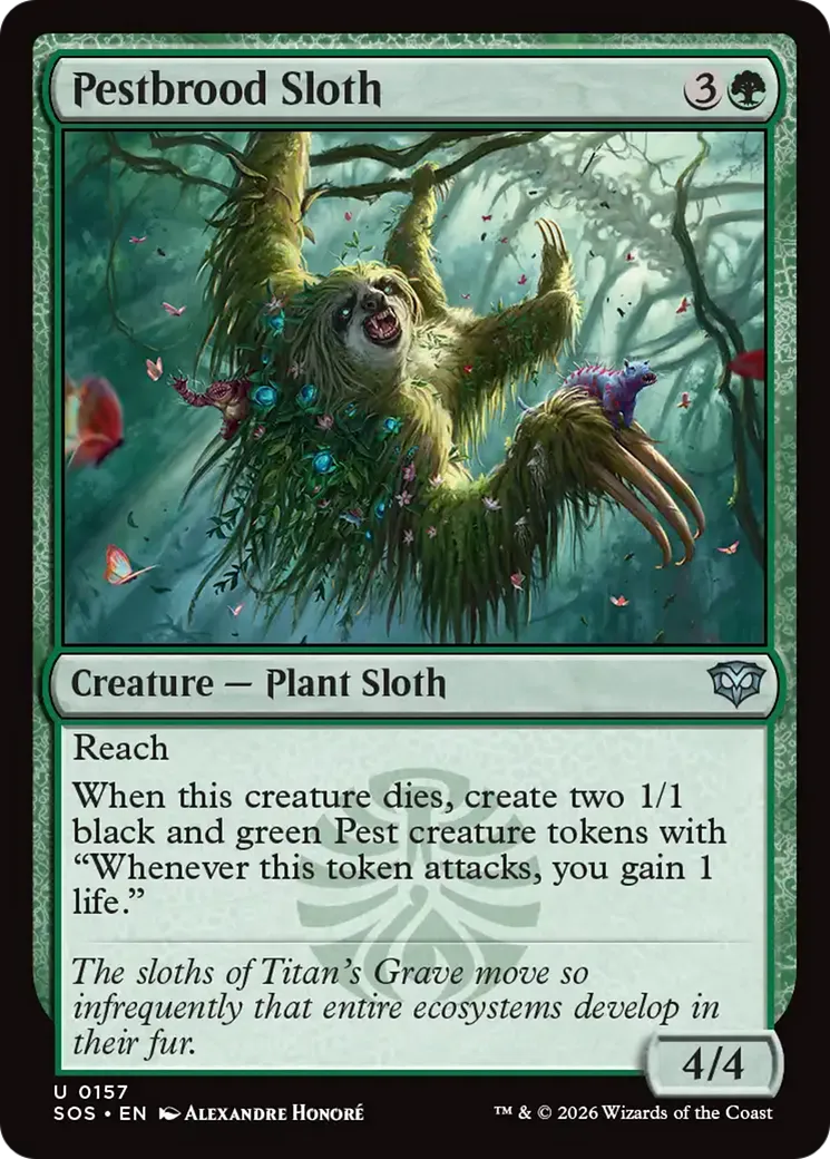 Paresseux couvain de nuisibles — Secrets of Strixhaven — Magic: The Gathering