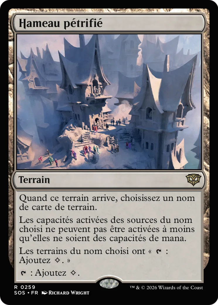 Hameau pétrifié — Secrets of Strixhaven — Magic: The Gathering