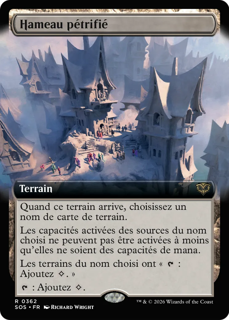 Hameau pétrifié — Secrets of Strixhaven — Magic: The Gathering