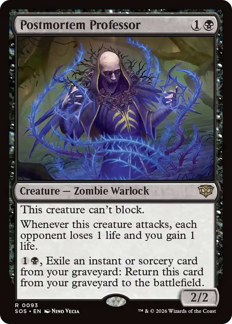 Professeur post-mortem — Secrets of Strixhaven — Magic: The Gathering