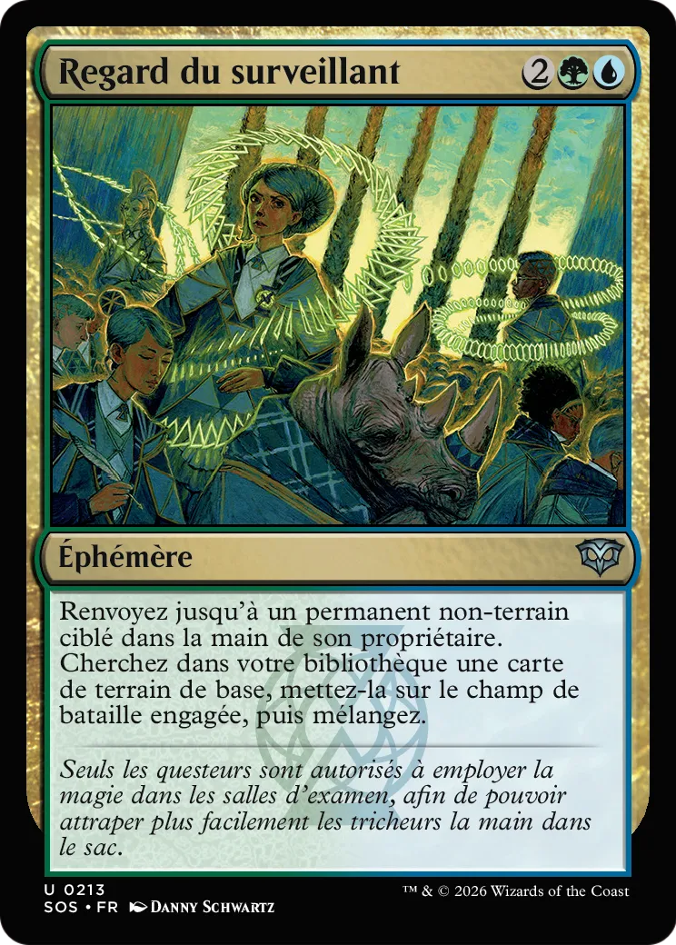 Regard du surveillant — Secrets of Strixhaven — Magic: The Gathering