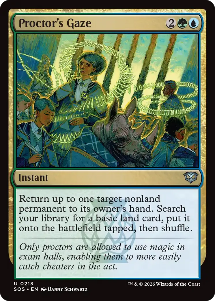 Regard du surveillant — Secrets of Strixhaven — Magic: The Gathering