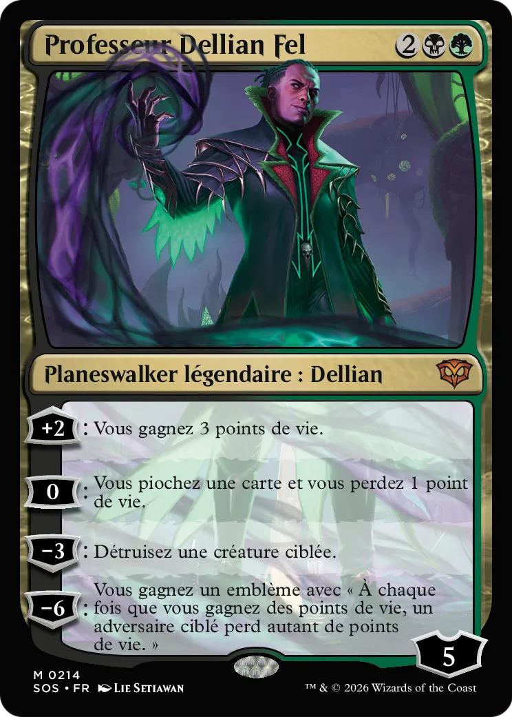 Professeur Dellian Fel — Secrets of Strixhaven — Magic: The Gathering