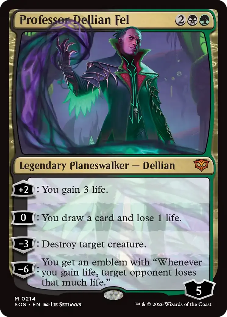 Professeur Dellian Fel — Secrets of Strixhaven — Magic: The Gathering