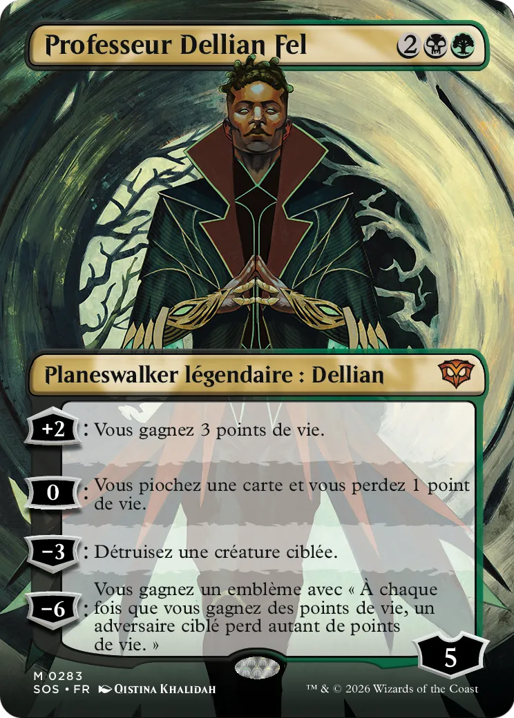 Professeur Dellian Fel — Secrets of Strixhaven — Magic: The Gathering