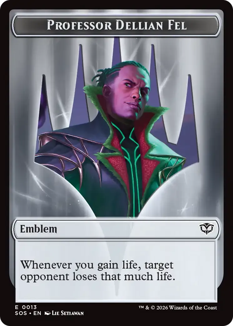 Professor Dellian Fel Emblem — Secrets of Strixhaven — Magic: The Gathering