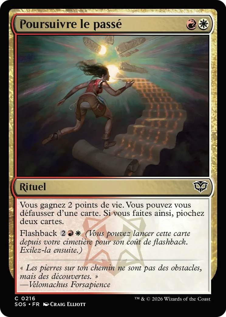 Poursuivre le passé — Secrets of Strixhaven — Magic: The Gathering
