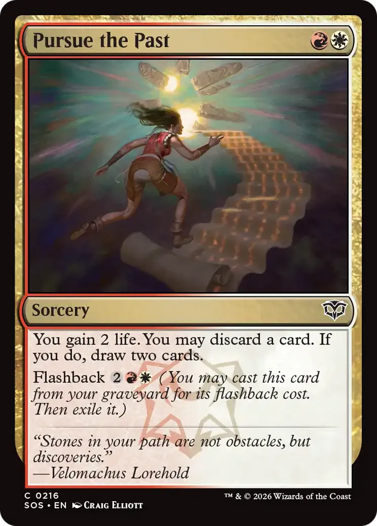 Poursuivre le passé — Secrets of Strixhaven — Magic: The Gathering