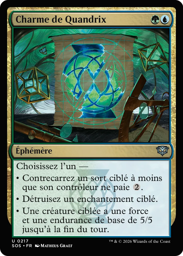 Charme de Quandrix — Secrets of Strixhaven — Magic: The Gathering