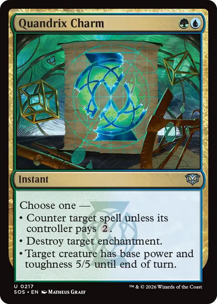 Charme de Quandrix — Secrets of Strixhaven — Magic: The Gathering