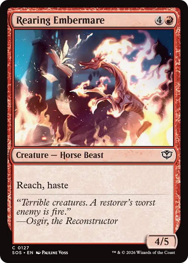 Cheval de braises cabré — Secrets of Strixhaven — Magic: The Gathering