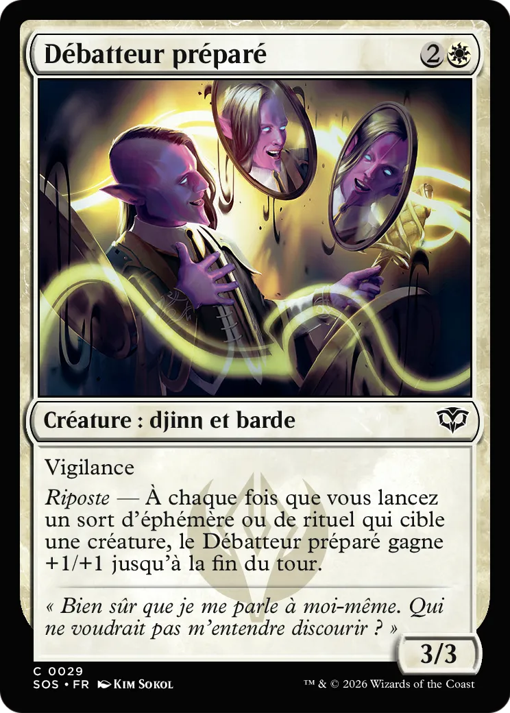 Débatteur préparé — Secrets of Strixhaven — Magic: The Gathering