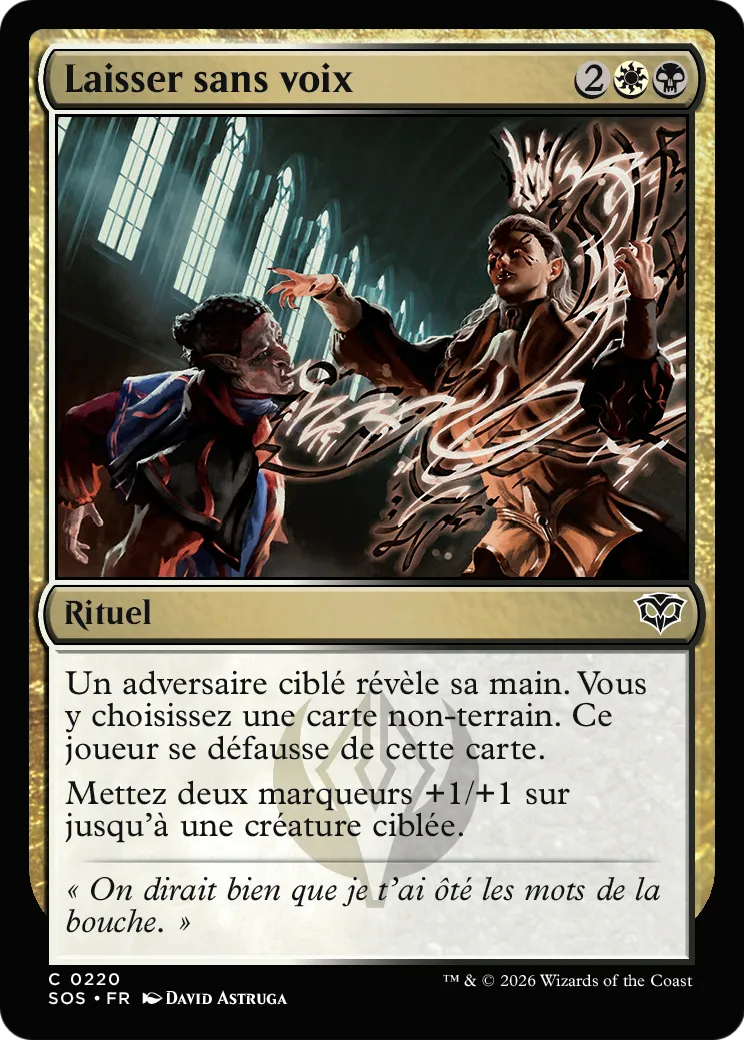 Laisser sans voix — Secrets of Strixhaven — Magic: The Gathering