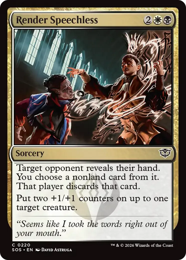 Laisser sans voix — Secrets of Strixhaven — Magic: The Gathering