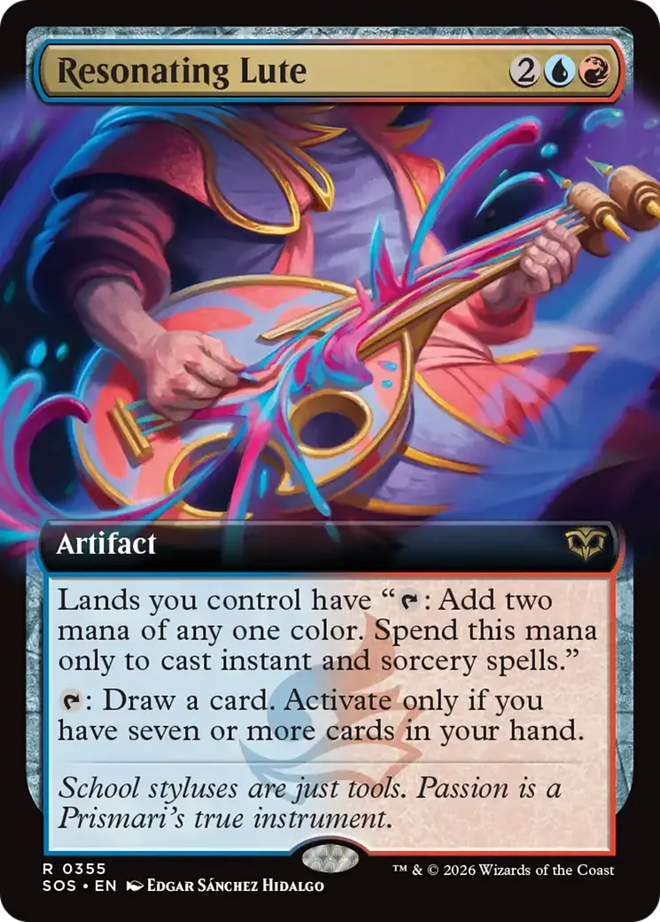 Resonating Lute — Secrets of Strixhaven — Magic: The Gathering