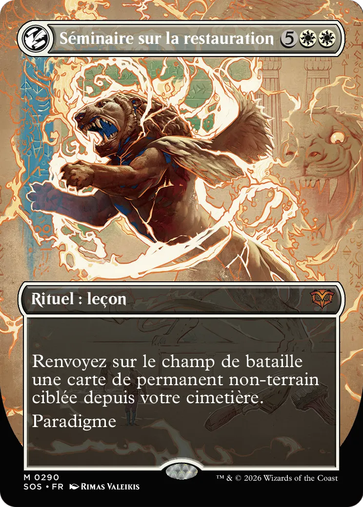 Séminaire sur la restauration — Secrets of Strixhaven — Magic: The Gathering