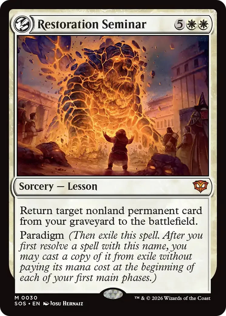 Restoration Seminar — Secrets of Strixhaven — Magic: The Gathering