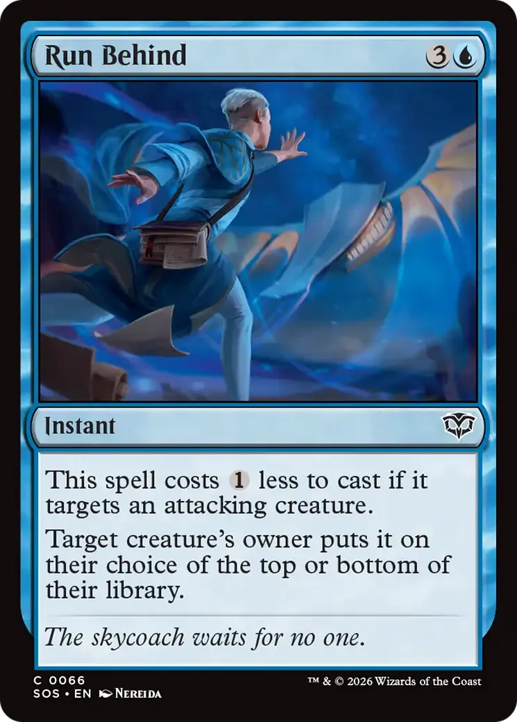 Run Behind — Secrets of Strixhaven — Magic: The Gathering